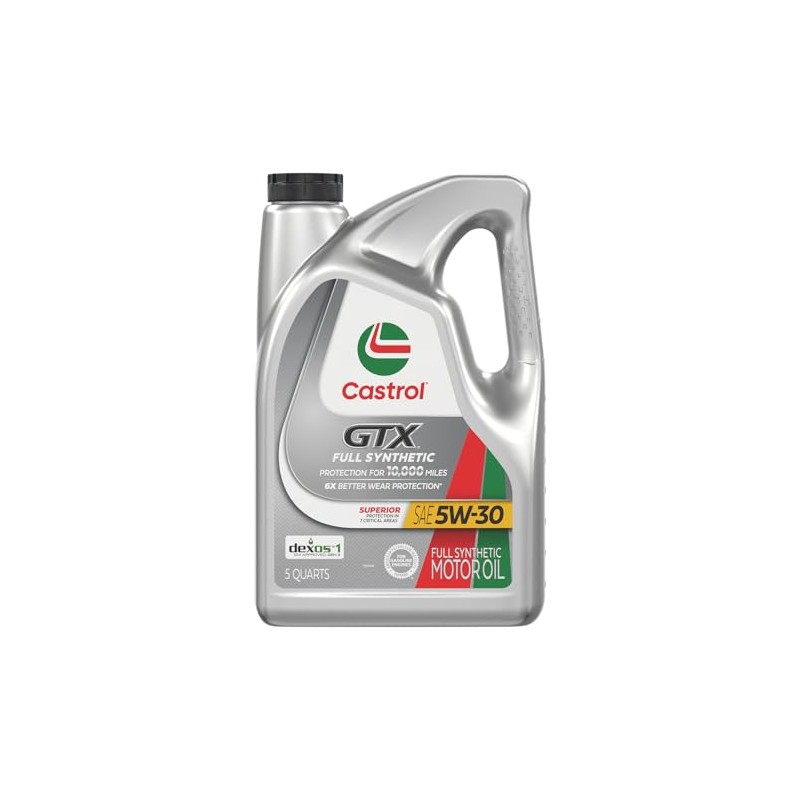 Castrol GTX - Aceite de motor sintético completo 5W-30, 5