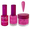WAVEGEL Soak-Off Gel, Nail Lacquer & Acrylic/Dip Powder Matching Set