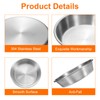 sourcing map 4 Inch Stainless Steel Sauce Dishes, 12 Pcs