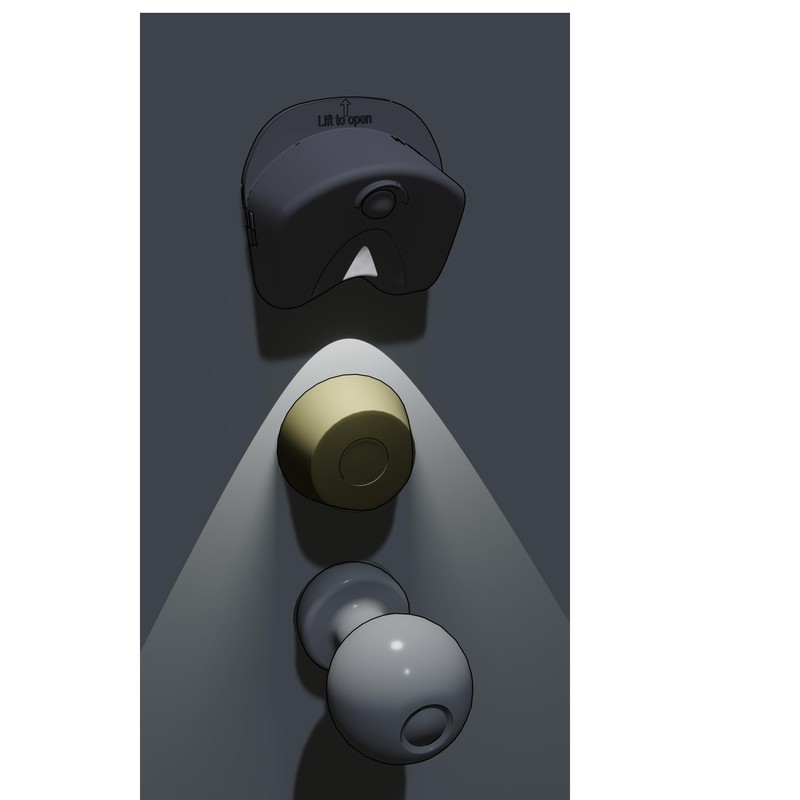 Jokari Lock Light Easy to Install Motion-Activated Deadbolt Illuminator for