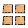Natiform Set of 4 Bamboo Coasters Stylish Lightweight Tea Holder
