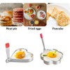 2 Pcs Stainless Steel Egg Rings with Anti Heat Handle
