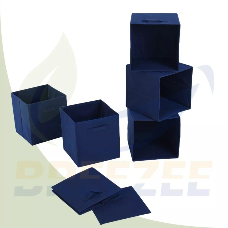 Breezee Market Set 6 Cajas Organizadores Almacenamiento Ropa Objetos Plegab