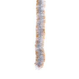 DekoPrinz® Christmas Decoration Garland Tinsel Doxa Silver Gold Diameter 70 mm x 6 m