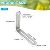 PATIKIL 4 18/25" Adjustable L-Shaped Corner Brace with Slots 2