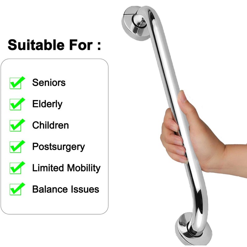 2 Pack Shower Grab Bar Stainless Steel Bathroom Grab Bars