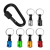 6 Pcs Drill Bit Holder Keychain Set 1/4" Hex Quick