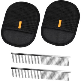 Syylqyr 4PCS Cat Grooming Glove, Dog Washing Gloves Cat Hair Remover for Pet Combing Grooming Mitt for Dogs for Washing, Deshedding