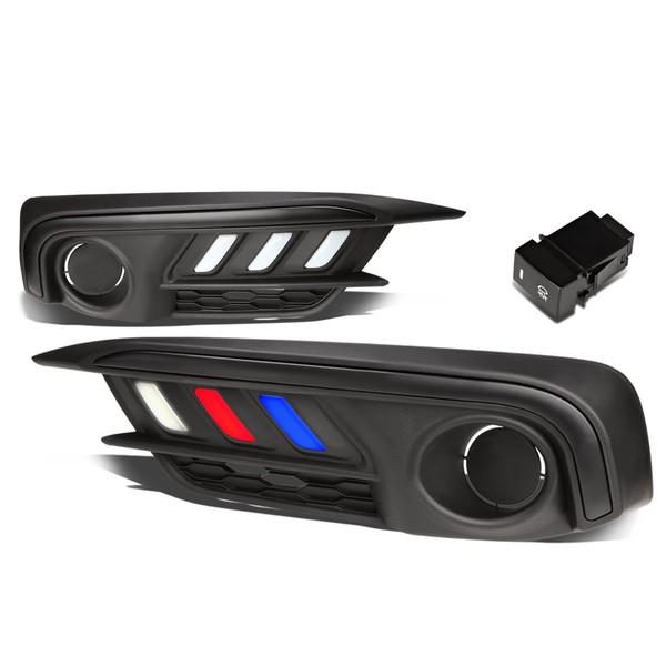 Auto Dynasty Compatible with Honda Civic Pair of Bumper Driving