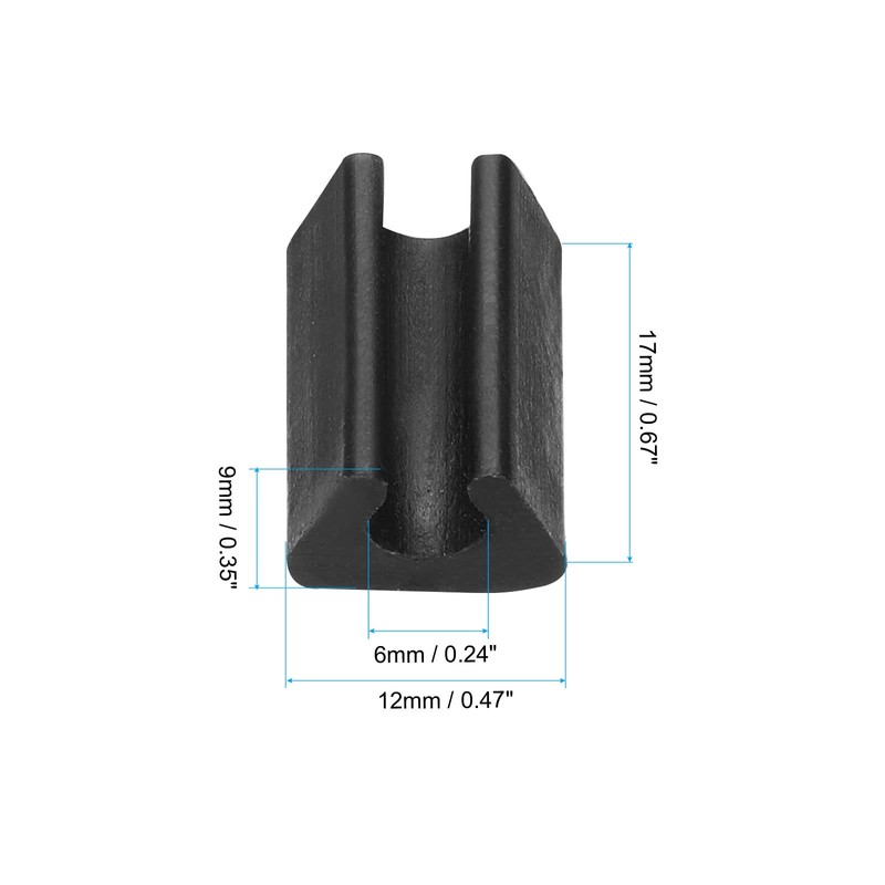 PATIKIL Kitchen Sink Rack Feet 40pcs 6mm Inner Diameter Plastic