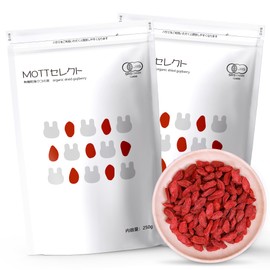 MOTT Select Wolfberry Fruit, Organic JAS Certified, Large, 5-10 Year Old Trees Limited, First Picked (17.6 oz (500 g)