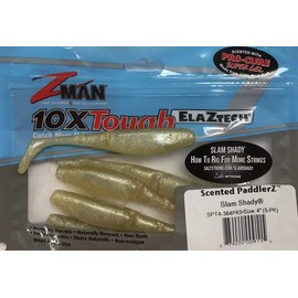 Z-MAN SPT4-364PK5 Scented Paddlerz 4" Slam Shady 5 Pack, Multi, One Size