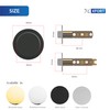 XFORT Tulip Passage Knob Set Matt Black, Door Knob for