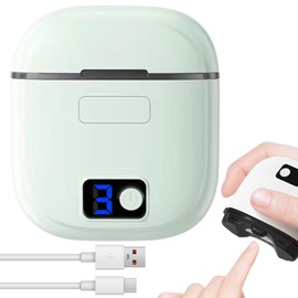 Electric Nail Clipper, LED Light Nail Trimmer with Nail Clip Storage, USB Rechargeable Automatic Nail Clipper for Adults, Seniors, Babies, Children (Green, Rechargeable)