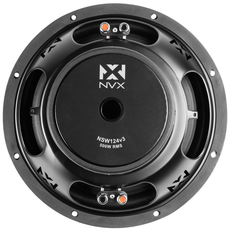 NVX NSW124v3 12" 1000 Peak (500RMS) Dual 4-Ohm N-Series Car