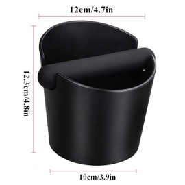 Knock Container for Portafilter Knock Box Barista Accessories Coffee Grounds Tee Container Espresso Knockbox Sage Knock Box Tee Box Tapping Box Marc Coffee Knocker with Knock Bar Rubber