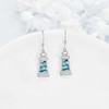 Lighthouse Earrings for Women Sterling Silver Abalone Shell Lighthouse Dangle