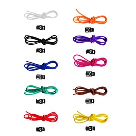 Harilla Set of 4 flexible rubber bands for replacement of swimming goggles, Black and orange