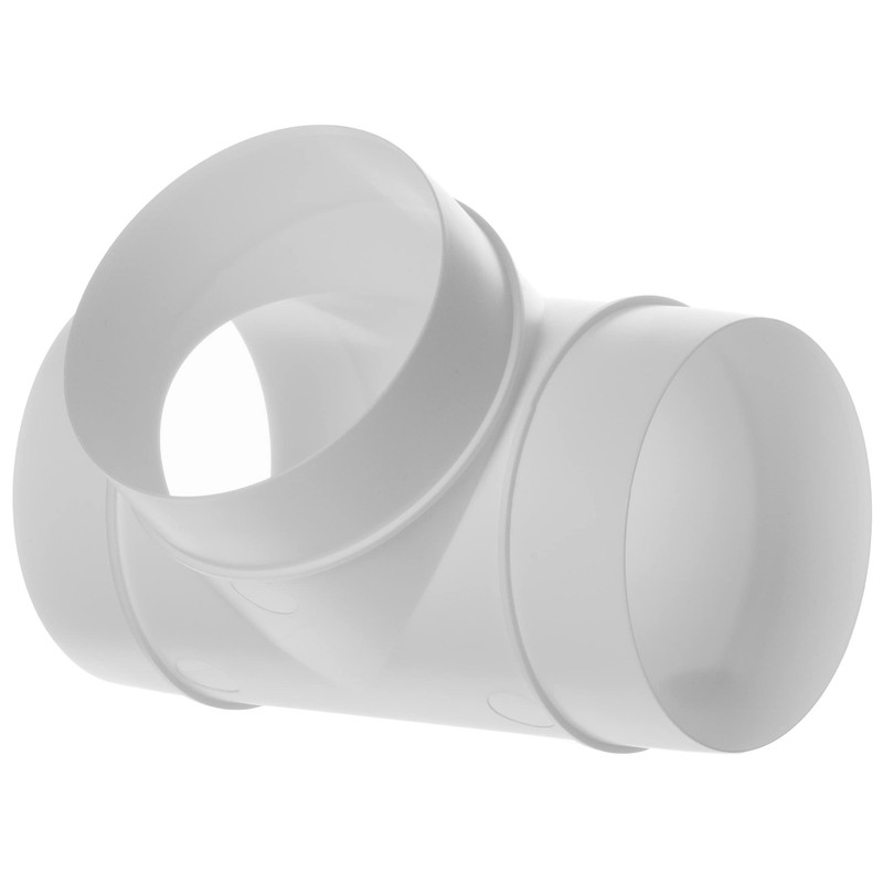 Steinberg14 White Ø 125mm / 5inch Equal T-Piece PVC Connector