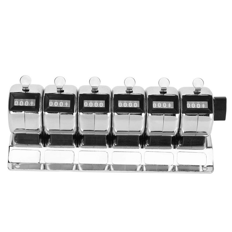 0 to 9999 Manual Tally Counter Metal Mechanical Counter 4Digit