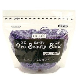 Laurel Flora purobyutexi- Band No. 8 Purple 1.5 mm 150 Bag, 50-Pack