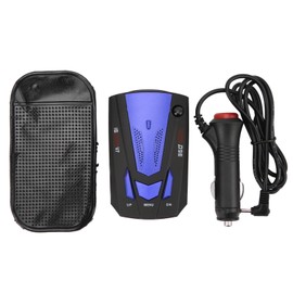 Car Radar Detector 360 Degree Protection Speed Alarm 16 Band Electronic Dog Detector Speedometer Speed Tester Blue