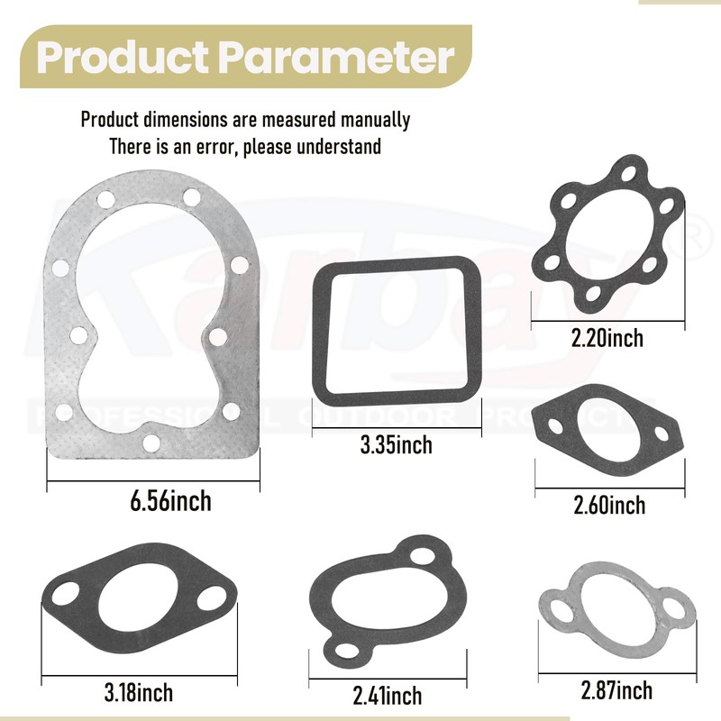 110-3181 Valve Grind Head Gasket Kit Compatible with ONAN B48