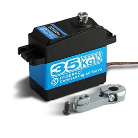 WANGCL 35 kg High Torque Coreless Digital Servo Motor Metal Gearbox Waterproof Stainless Steel Gear Servo for RC Robot Car (Control Angle 270)