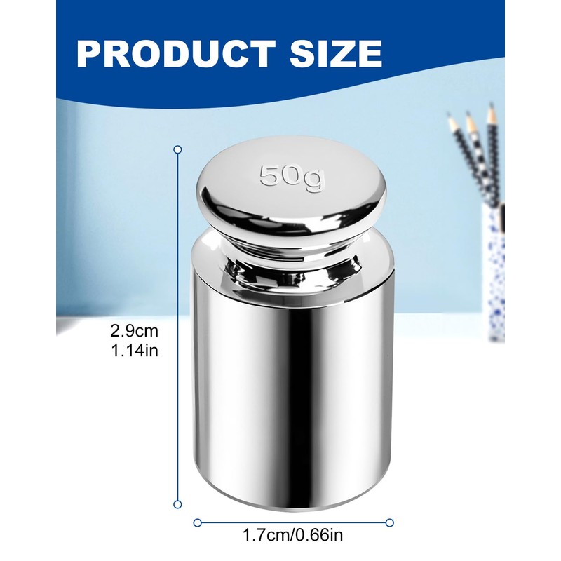 UCEC Calibration Weights for Digital Scale, 50g Gram Weights, Precision