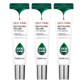 Farmstay Cica Farm Revitalizing Rolling Eye Serum, 25ml, 3 pieces / 팜스테이 시카 팜 리바이탈라이징 롤링 아이 세럼, 25ml, 3개