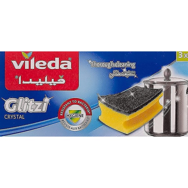 Vileda Glitzi Plus Washing Up Sponge/Thorough, Hygienic and Absorbent by Vileda