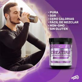Creatina En Polvo Monohidratada Pura Sabor Uva BPN PRO 450g  Potencia Entrenamientos, Resistencia y Masa Muscular 90 Servicios Recomendado Para...    