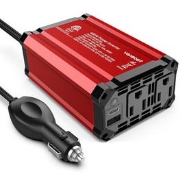 400W Car Power Inverter: vansoet DC 12V to AC 110V Inverter with PD 30W USB C Port and QC 18W USB Port - 48W Max USB Output - Car Plug Adapter Outlet Inverter for VehiclesLaptop, Phones, Camera