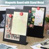 Fainne Magnetic Bulletin Board with Easel Stand Mini Black Magnet