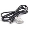 vhbw AUX Audio Adapter Cable Car Radio (120 cm) Compatible