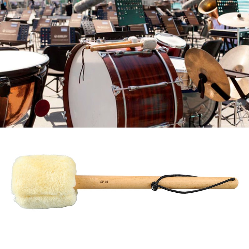 Drum Mallet Antislip Bass Drum Percussion Stick Hammer Wooden Musical