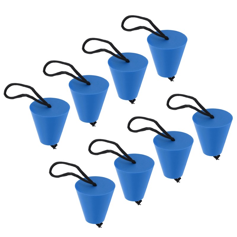 8Pcs/Set Kayak Scupper Plug Silicone Drain Hole Bung Stopper with