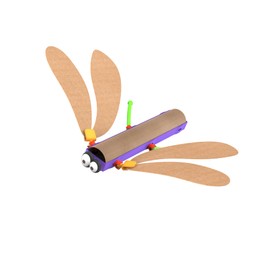 Oddy Arts & Crafts Creative Butterfly Building Kit - Eco-Friendly STEM Toy Set for Kids 4+