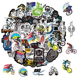 50 Outdoor Mountain Bike Graffiti Stickers,Trendy Sports Decals Pack,Waterproof Vinyl Stickers for Laptop Flasks Phone Water Bottle Luggage Cup Bike Notebook Car Helmets, Scrapbook & Adventure Gear