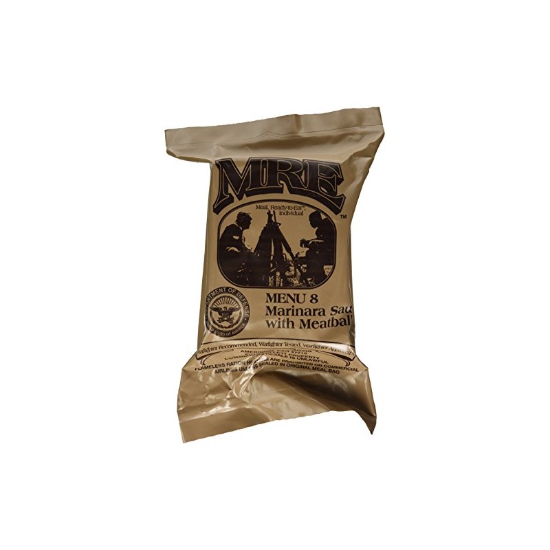 Meatballs and Marinara Sauce MRE Meal - Genuine US Military