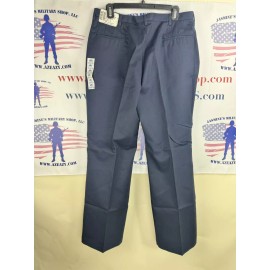 Unbranded NOS Navy Blue Pleaded Women’s Utility Work Slacks Pants 8410014576295 16MPx30