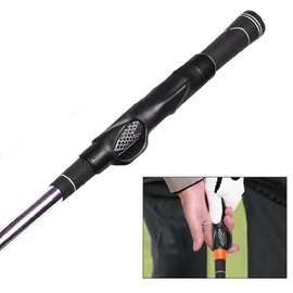 TRADERPLUS Golf Grip Trainer for Right-Handed Improved Hand Positioning,Golf Swing Trainer (Black)