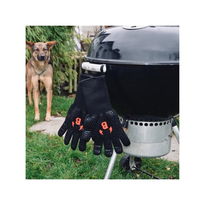 Burgerdevil Premium 1 Pair of Barbecue Gloves with Deyan Heat