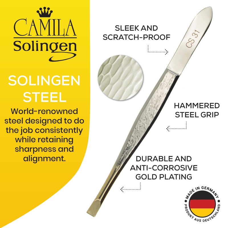 Camila Solingen CS31 3 1/2" Gold Tipped, Surgical Grade, German