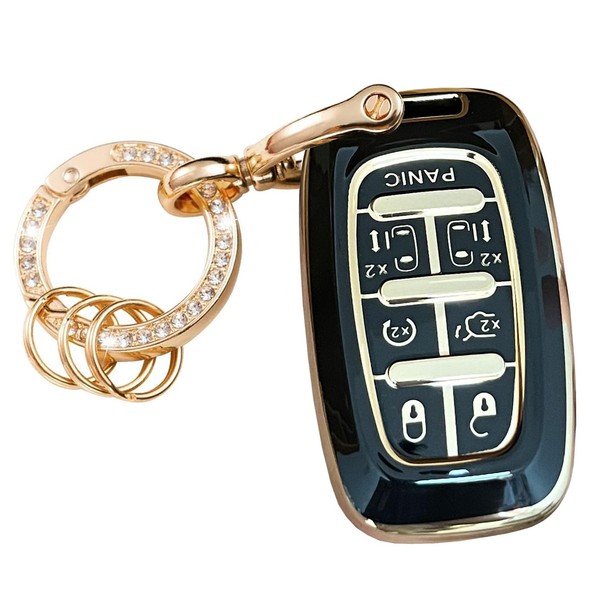 WENHENI for Chrysler Key Fob Cover with Keychain Fit for