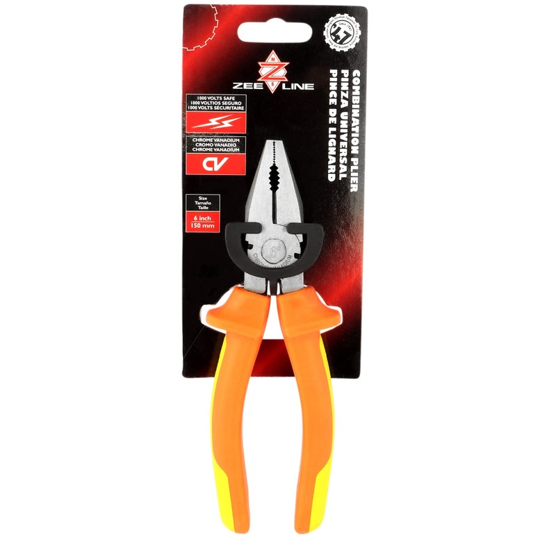 ZEELINE BY MILTON ZECPL-1006 Insulated Combination Plier 6-inch for EV/Hybrid