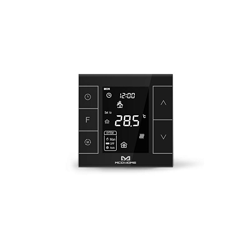 MCO Home Z-Wave MH7H-WH Intelligent Thermostat for Water Heater, Black