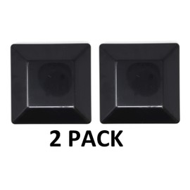 BLACK-6X6 Fence Post Plastic Cap- Pick a Pack (5 5/8 X 5 5/8) Pressure Treated Wholesale/Bulk Pricing Made in USA (Black - 2 Pack)