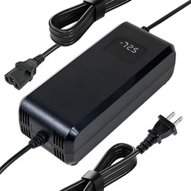 YZPOWER 72.5V 3Amp Battery Charger for 60V 20Ah GLE/AGM/Lead Acid Batteries Pack 3 Pin Connector,Power Charger Adapter Universal with Display Built-in Fan