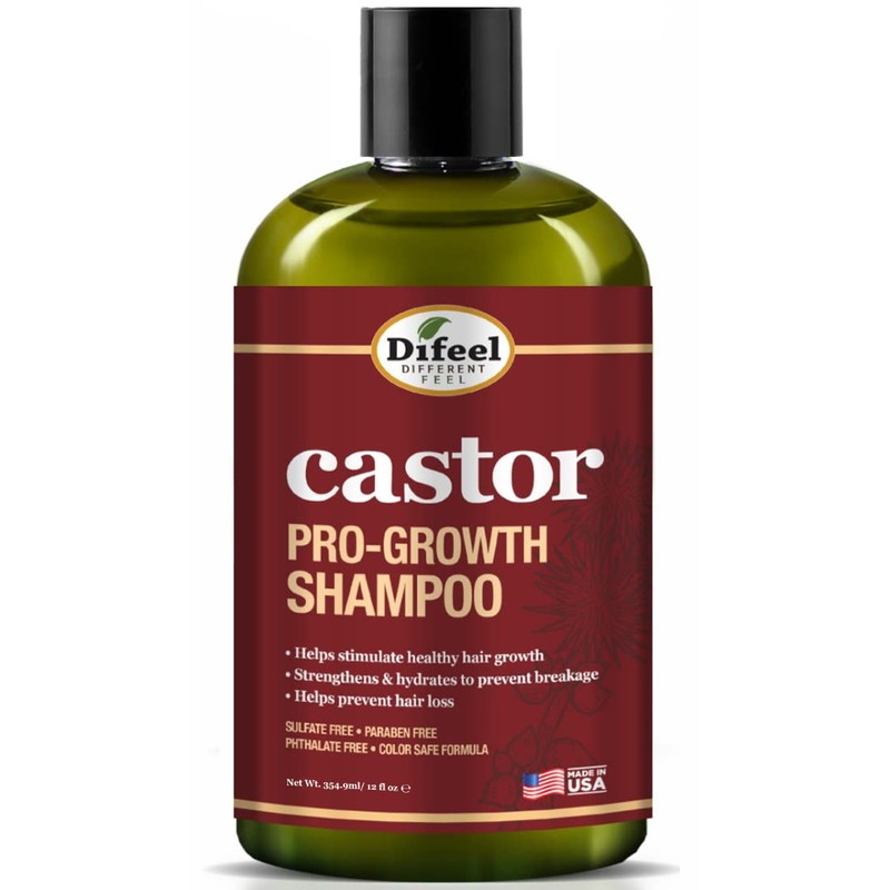 Difeel Castor Pro-Growth Shampoo 12 oz. - Made with Natural